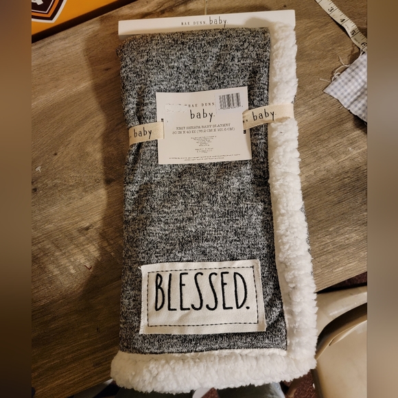 Rae Dunn Bedding Rae Dunn Bless Baby Blanket Poshmark